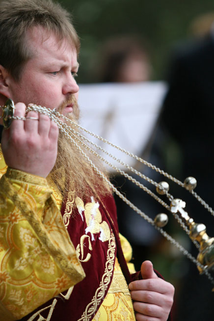 The opening of the monument of the Russian artist Grigory Soroka