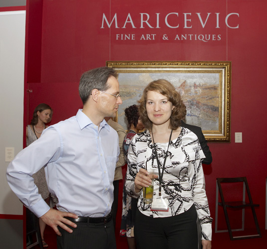 Oliver Tschirki and Sofia Komarova (Artvera's Art Gallery)