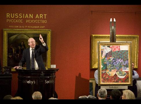 Sotheby's Sells $53 Million of Russian Art as Collectors Joust 